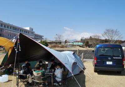 バックに富士山という最高のロケーションでのキャンプ＆Coleman新作テント！