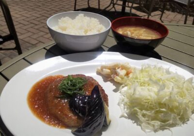 さっぱりとした味わいの和風ハンバーグ定食☆