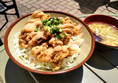 運動部員から大絶賛、明太マヨからあげ丼！！