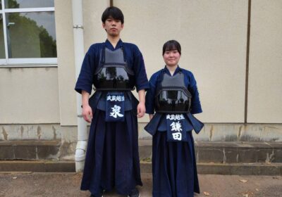 県大会出場　泉（２年）・鎌田（３年）